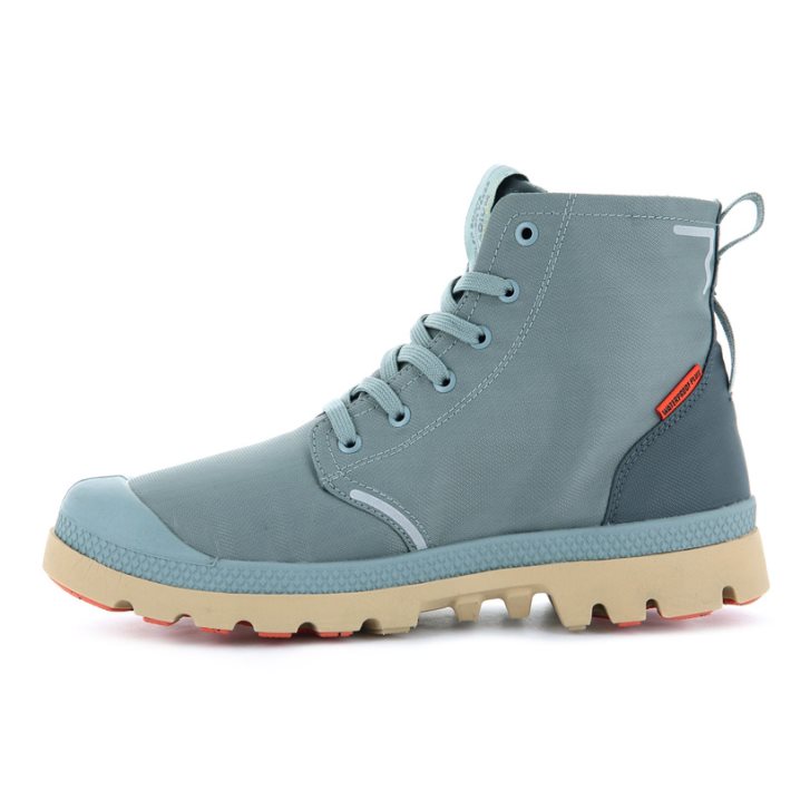 Palladium Pampa Lite+ Recycle WP+ Men's Boots Titanium | UK T178-ECW